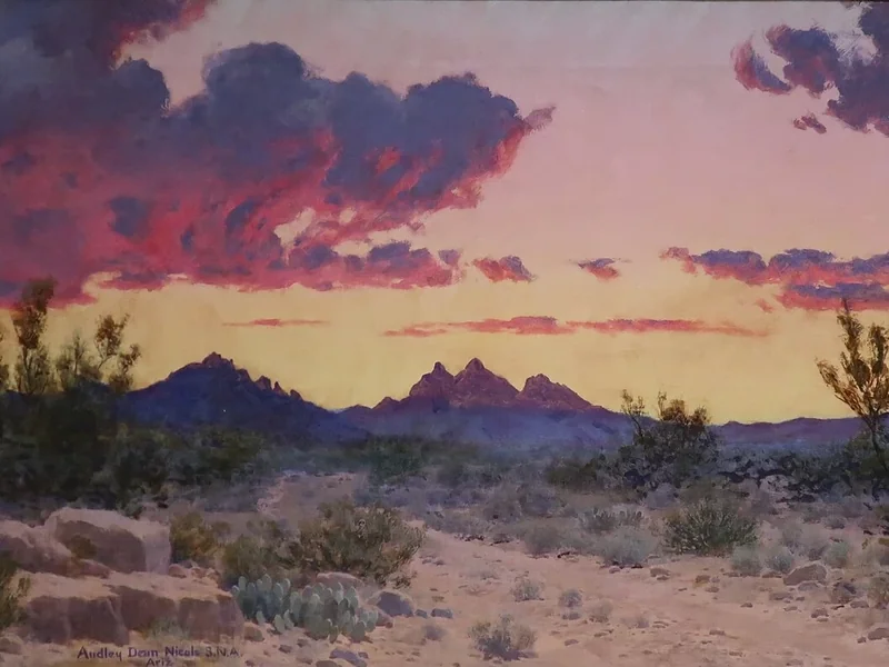 1875-Audley Dean Nicols - Paesaggio dell'Arizona